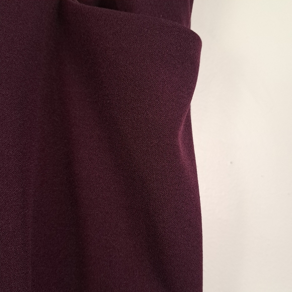 Torrid Pull On Stretch Wide Leg Crop Pants In Plum - Picture 5 of 10